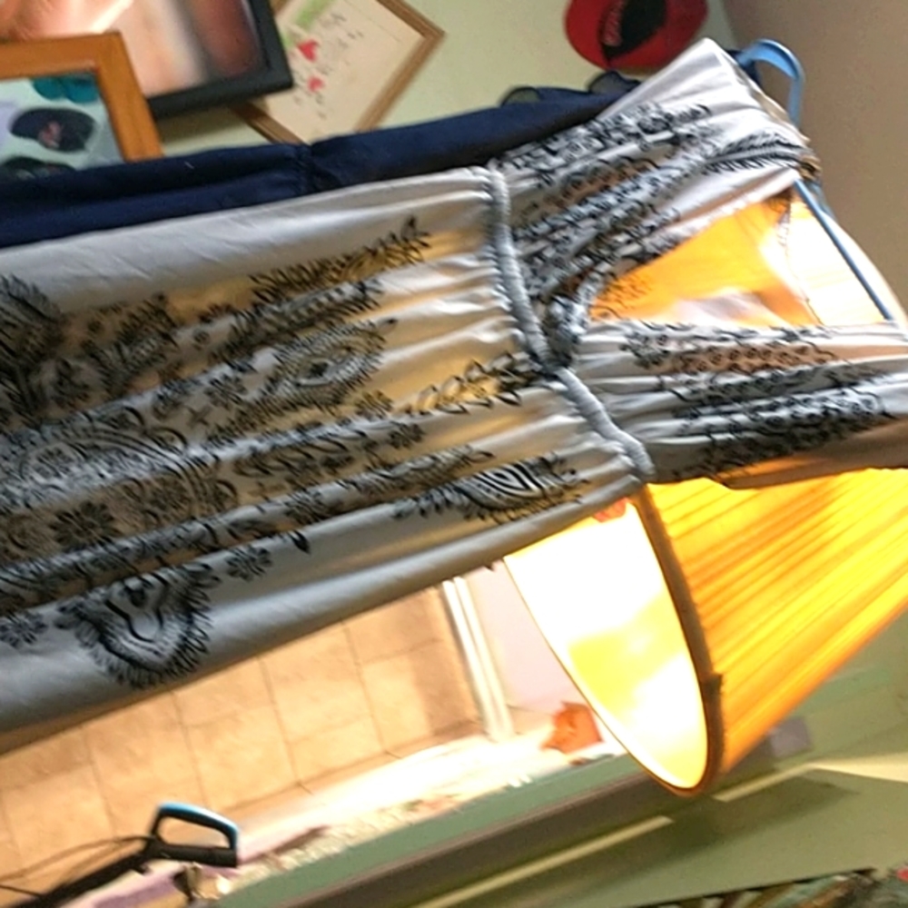 Christine white bandana print dress